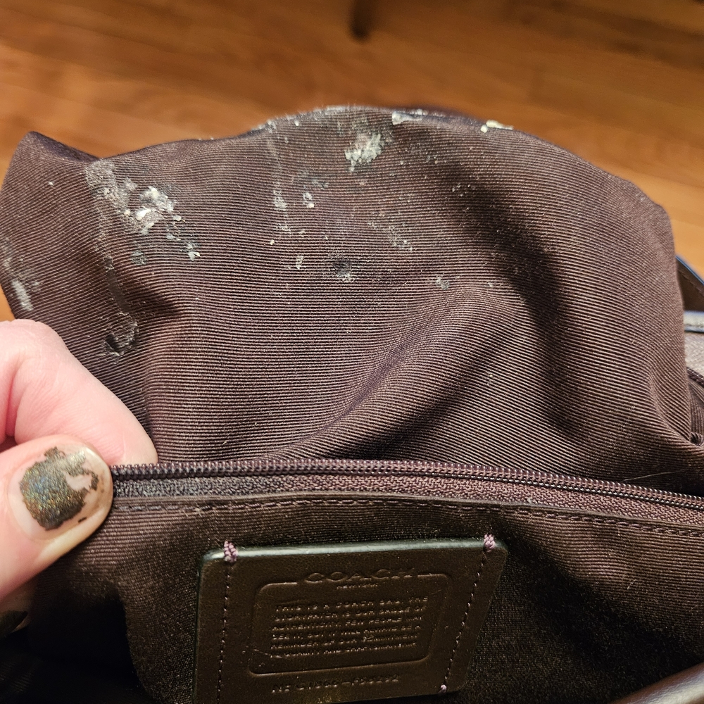 Coach Dark Brown Signature Tote - Picture 4 of 5